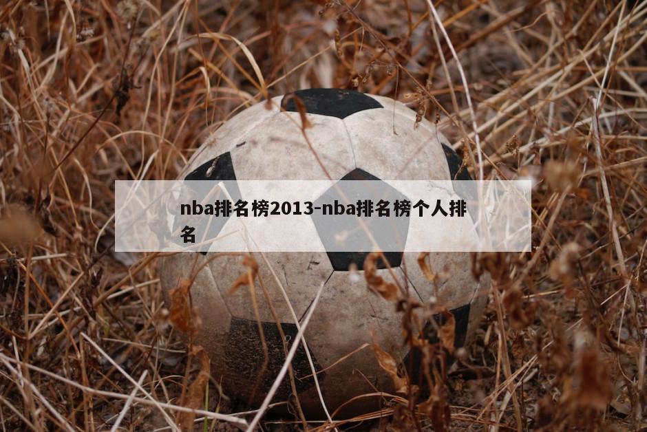 nba排名榜2013-nba排名榜个人排名