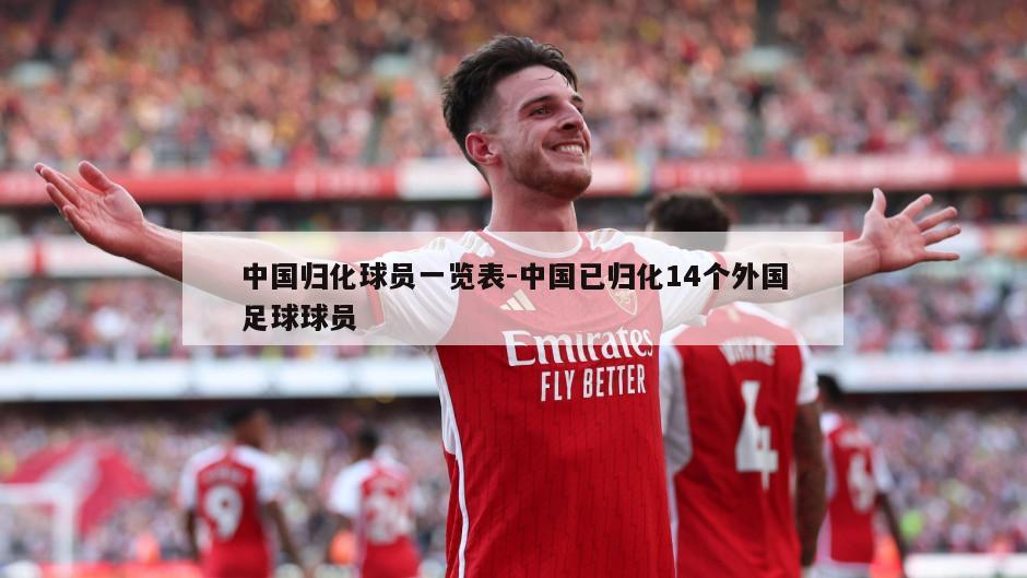 中国归化球员一览表-中国已归化14个外国足球球员