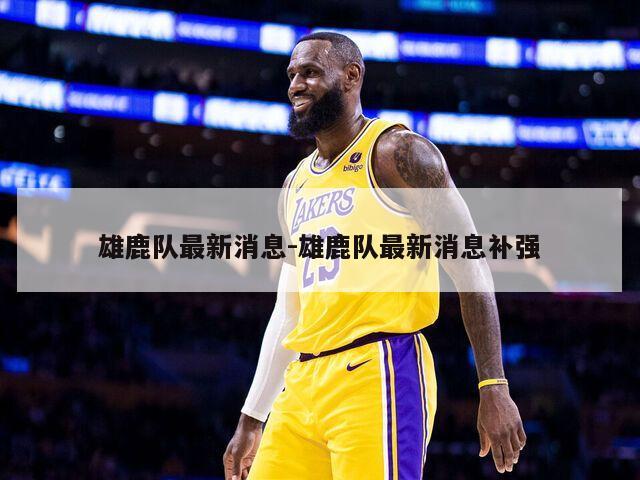 雄鹿队最新消息-雄鹿队最新消息补强