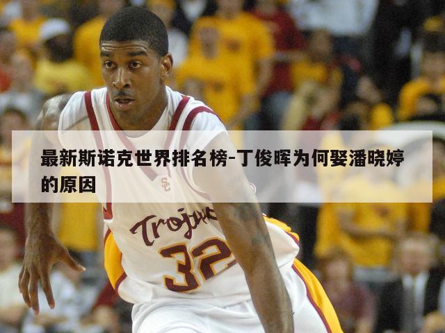 最新斯诺克世界排名榜-丁俊晖为何娶潘晓婷的原因