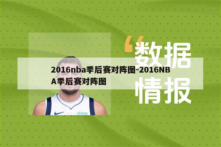 2016nba季后赛对阵图-2016NBA季后赛对阵图