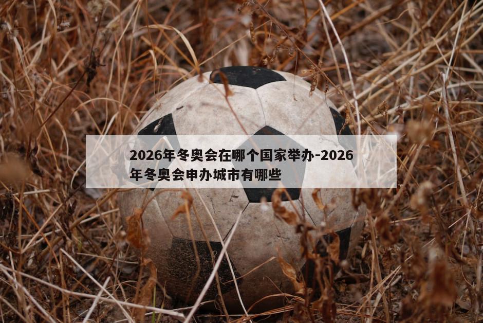 2026年冬奥会在哪个国家举办-2026年冬奥会申办城市有哪些