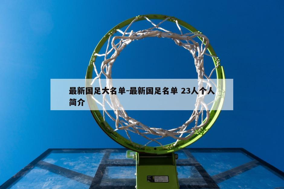 最新国足大名单-最新国足名单 23人个人简介