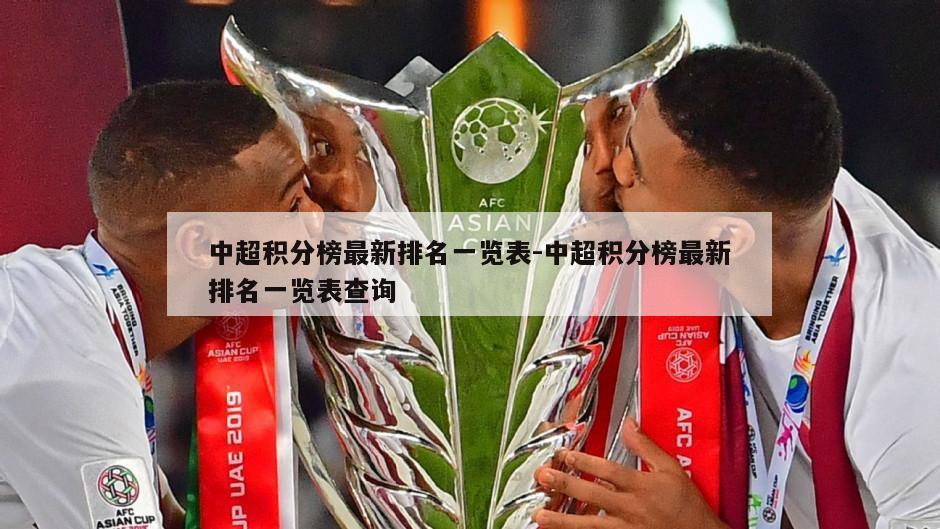 中超积分榜最新排名一览表-中超积分榜最新排名一览表查询