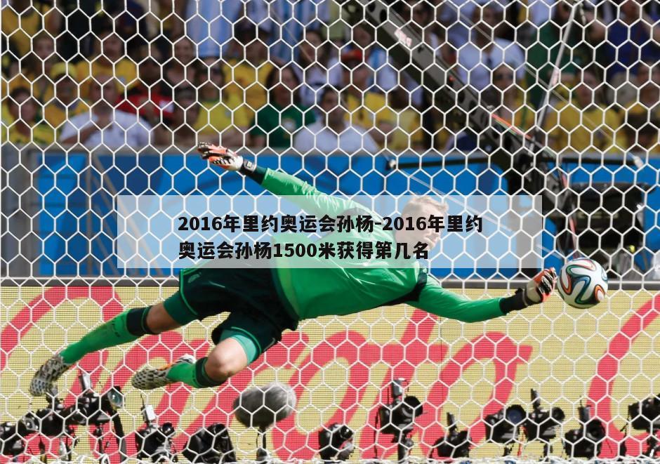 2016年里约奥运会孙杨-2016年里约奥运会孙杨1500米获得第几名