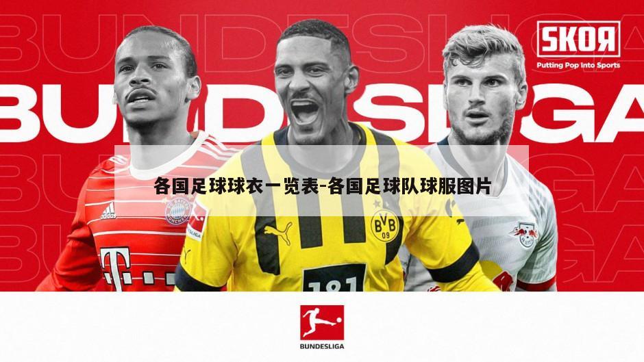 各国足球球衣一览表-各国足球队球服图片