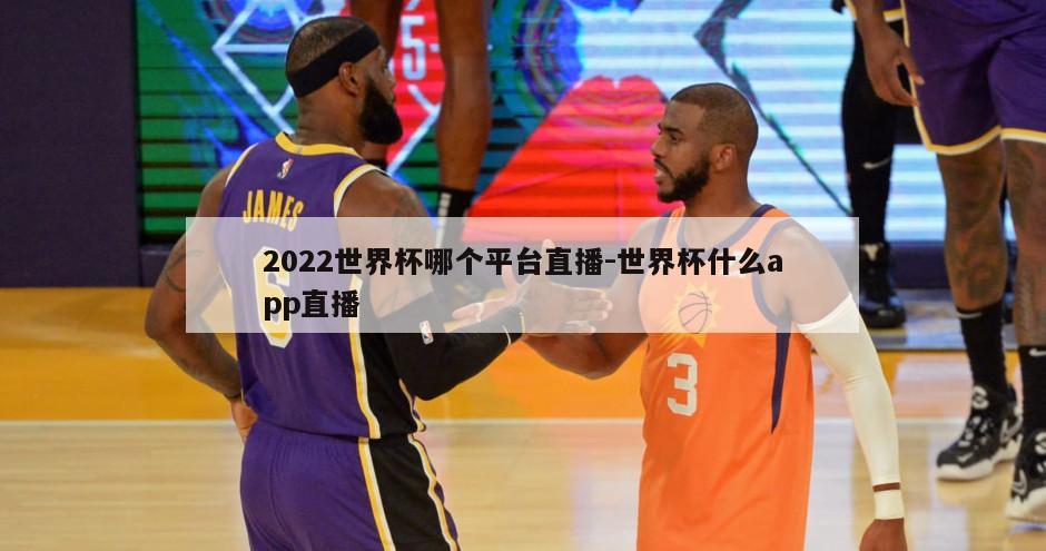 2022世界杯哪个平台直播-世界杯什么app直播